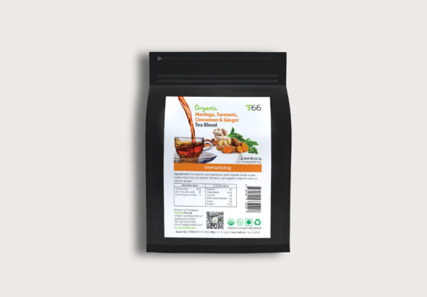 Organic Moringa, Turmeric, Cinnamon & Ginger Tea Blend